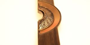 Brass Designer Door Handle - (Aqua)
