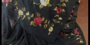 Convent Thread Work Saree