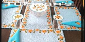 Fancy Dining Table Cover Set