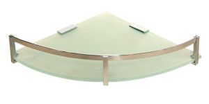 TOUGHENED CORNER GLASS SHELF
