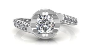 0.42 carat 18K White Gold -The Sophie Love Ring
