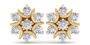 The Nova Naksh Earrings - 3 cent diamonds