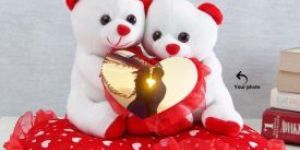 Photo Personalized Couple Teddy Bear