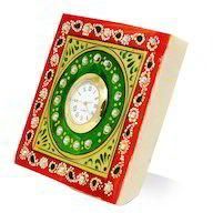 Marble Handicraft Round Clock