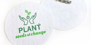 Plantable Seed Paper Badge
