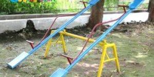 Iron School Seasaw Four Seater