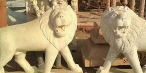 Marble Lion Statue