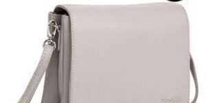 Ladies Creamy Leather Crossbody Bag