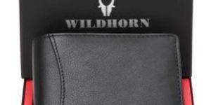 Mens Black Leather Wallet