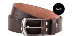 Mens Brown Leather Belt