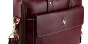 Mens Brown Leather Laptop Bag