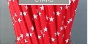 Stars Paper Straw