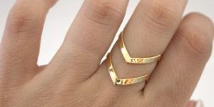 Ladies Double Lines Ring