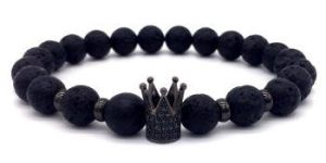 Ladies Lava Stone Bracelet