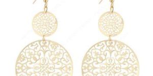 Long Round Ethnic Earrings