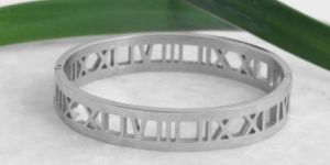 Numerus Silver Metallic Mens Bracelet