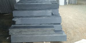 Riser Black Limestone Slabs