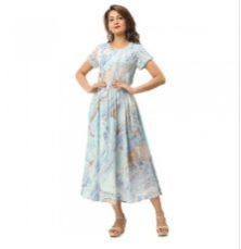 Light Blue One Piece Dress