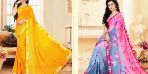 Floral Print Sarees