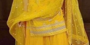 Party Wear Designer Kurti with Sharara and Dupatta