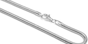 Silver Round Snake Chains