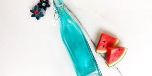 Swing Top Fridge Glass Water Bottle