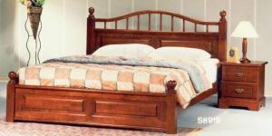 Heavy Solid Teakwood Queen Size Double Bed