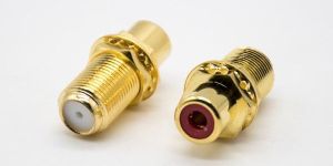 Gold Plated BNC to RCA Socket Coupler