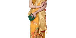 Flying Bird Chanderi Lichi Sarees