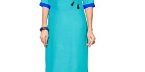 Light Blue Rayon Kurti