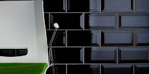 108 X 108mm Z Black Wall Tiles