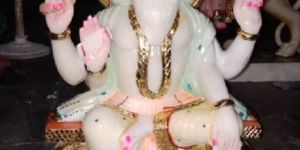 Lord Brahma Marble Statue