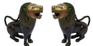 Brass Lion Statue