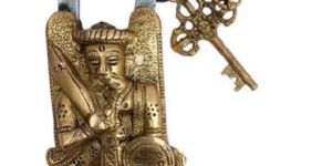 Indian Man Brass Padlock