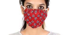 Double Layer Round Printed Cotton Mask