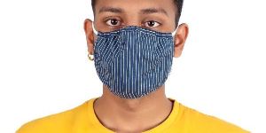 DOUBLE LAYER ROUND PRINTED FABRIC MASK