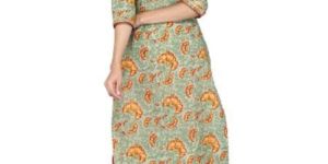 Cotton Printed Straight Kurta