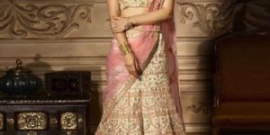 off White Kerala Silk Lehenga Choli