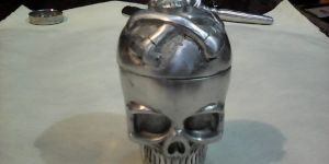 METAL SKULL ASHTRAY