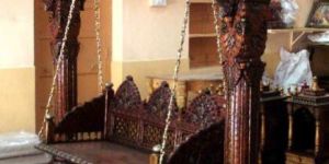 Dark Brown Wooden Swing