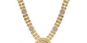 Coin Style Gold Long Necklace Set