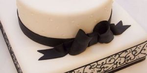 Two Tier Engagement Cake