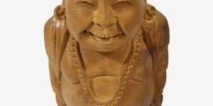 Sandalwood Laughing Budha Idol