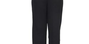 Comfortable Black Ankle Casual Trouser