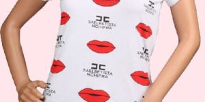 Red Lips Print T Shirt