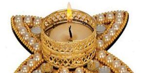 Golden Candle Stand Corporate Gift