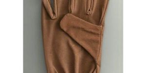 Elastic Wrist Leather Safety Gloves