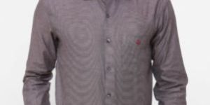 Donzell Brown Regular Fit Dotted Formal Shirt