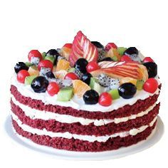 Red Velvet Fruit Cake