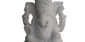White Marble Ganesh Statue